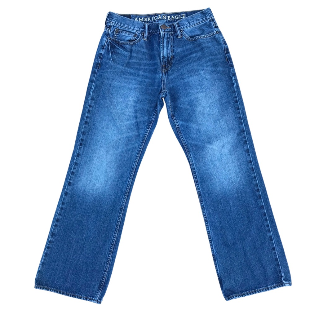 American Eagle Men’s Bootcut Jeans - Medium Wash - 30/30
